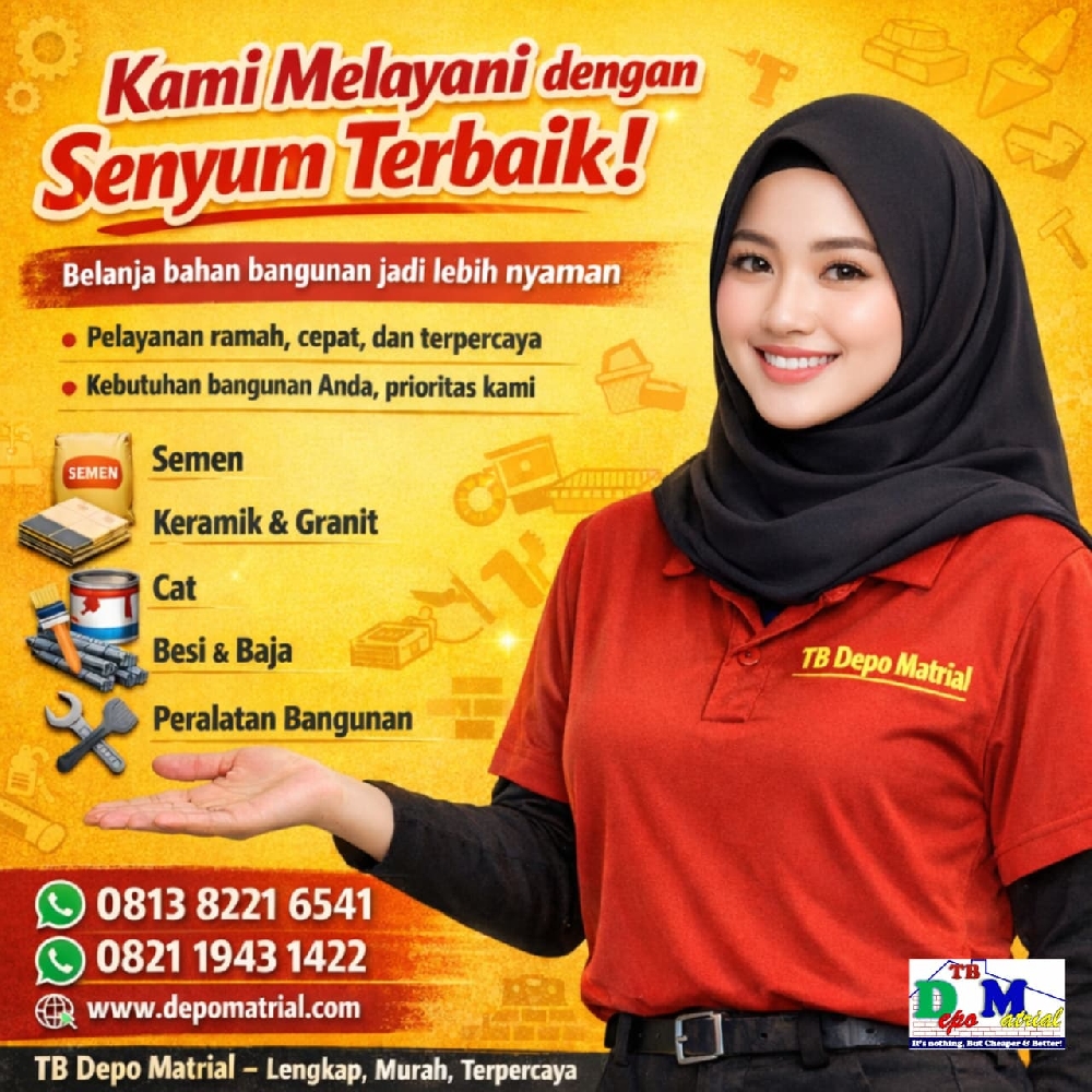 Toko Besi & Bangunan Tanjungsari Sumedang Service with smile Service with smile¦ 
Kepuasaan anda adalah kebahagiaan kami
